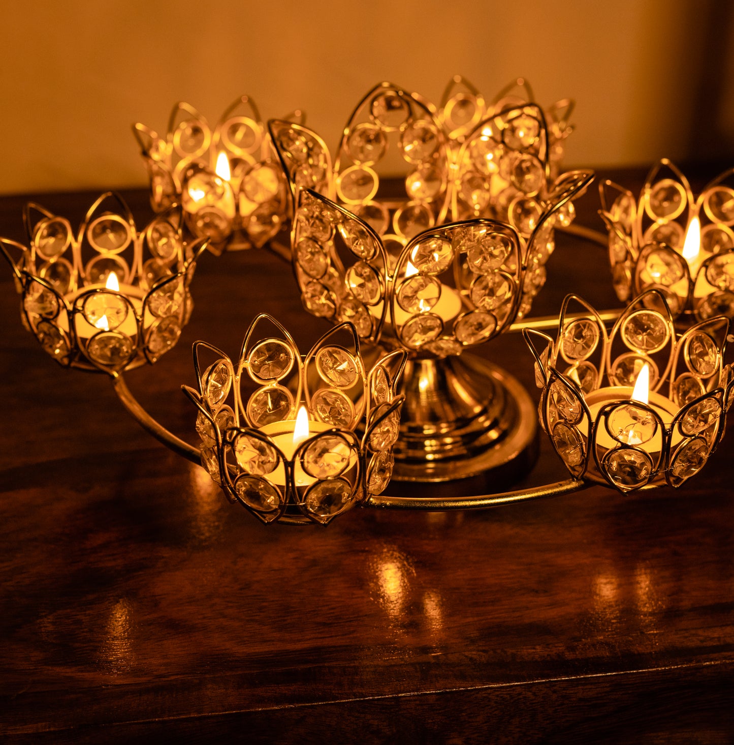 Crystal T Candle Holder Urli