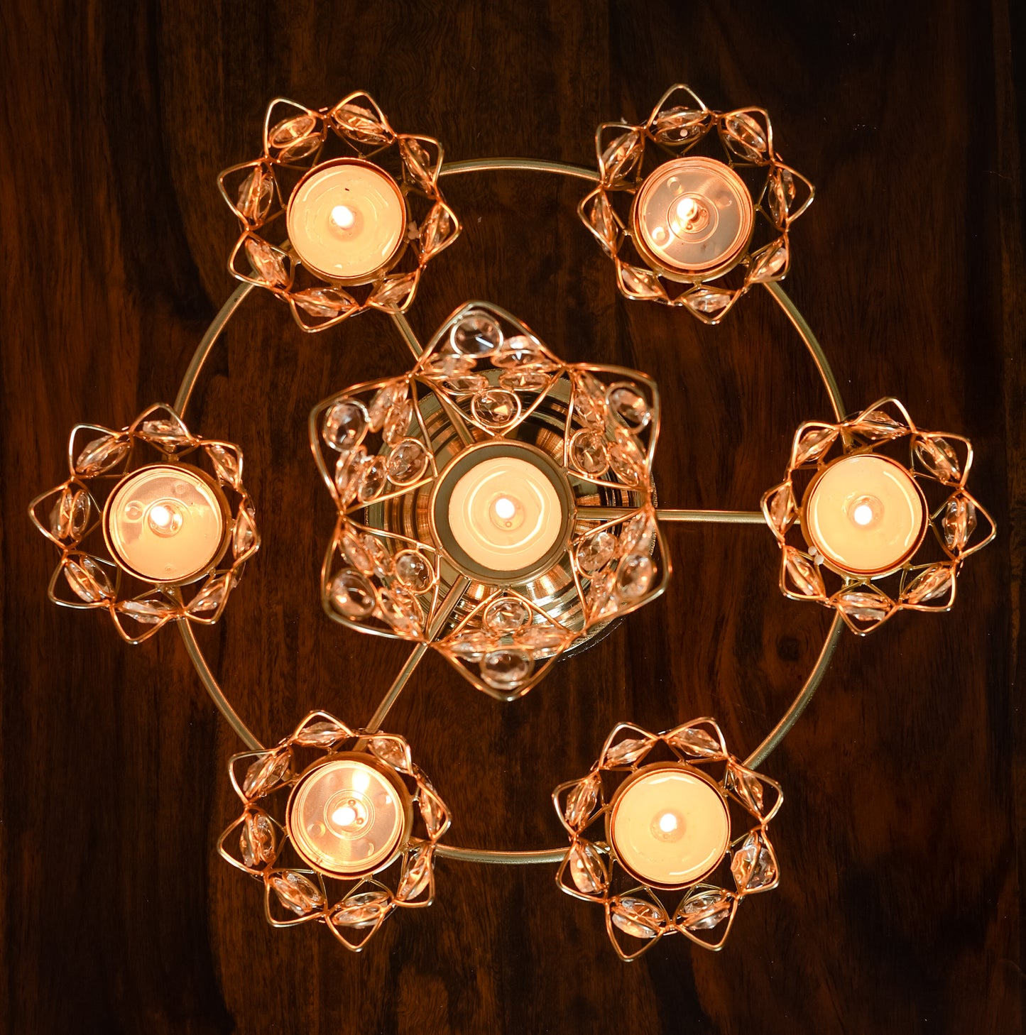 Crystal T Candle Holder Urli