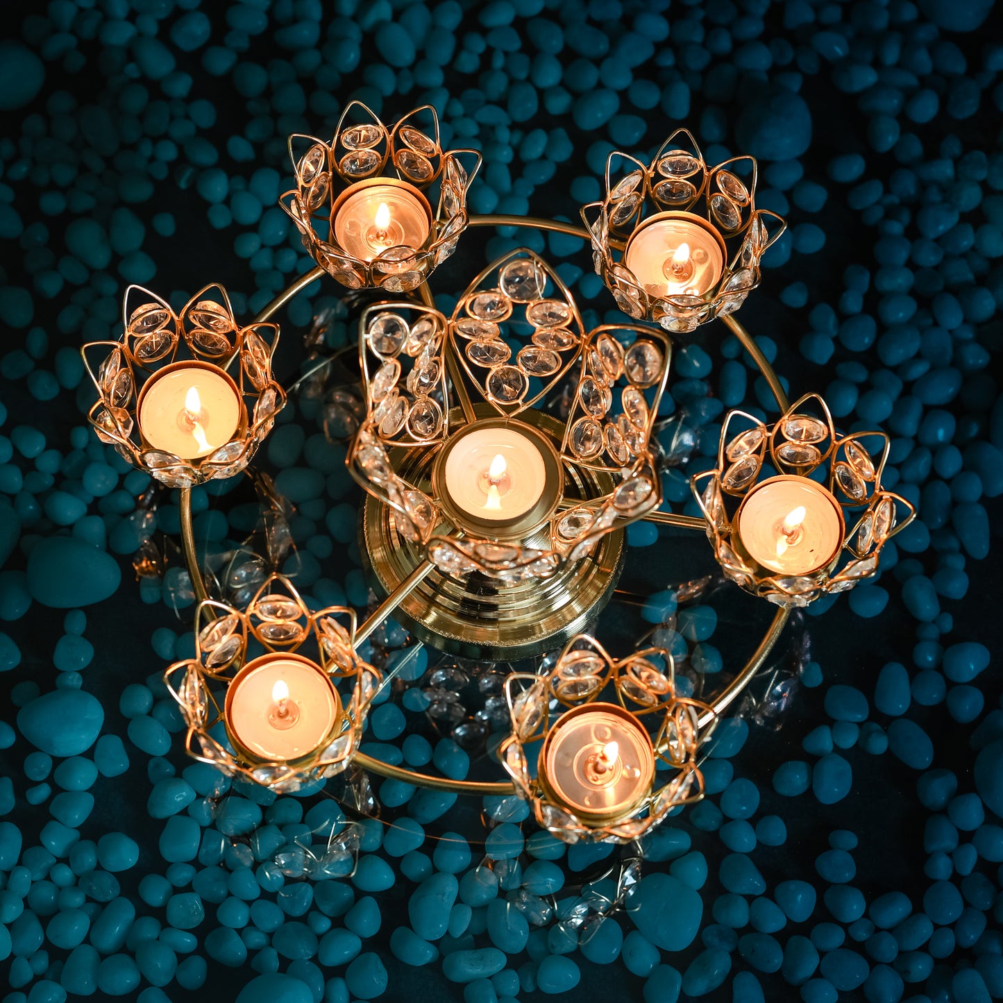 Crystal T Candle Holder Urli