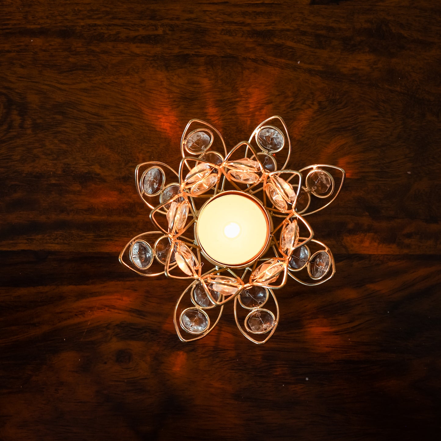 Crystal Stone Candle Holder