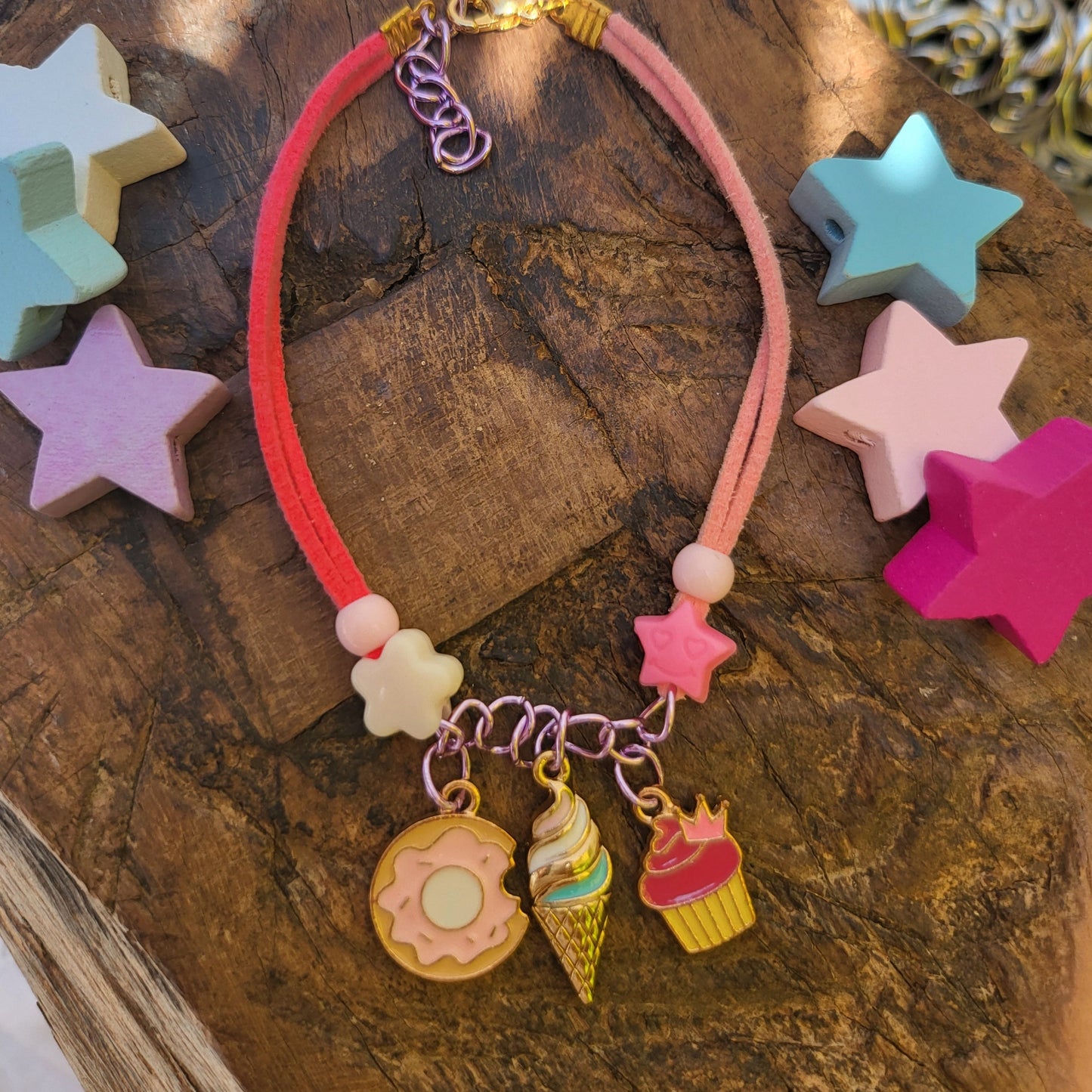 Dessert charm bracelet
