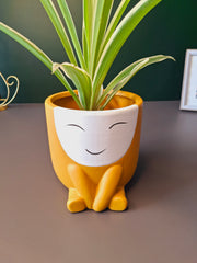 Cute Face Ceramic Flower Pot
