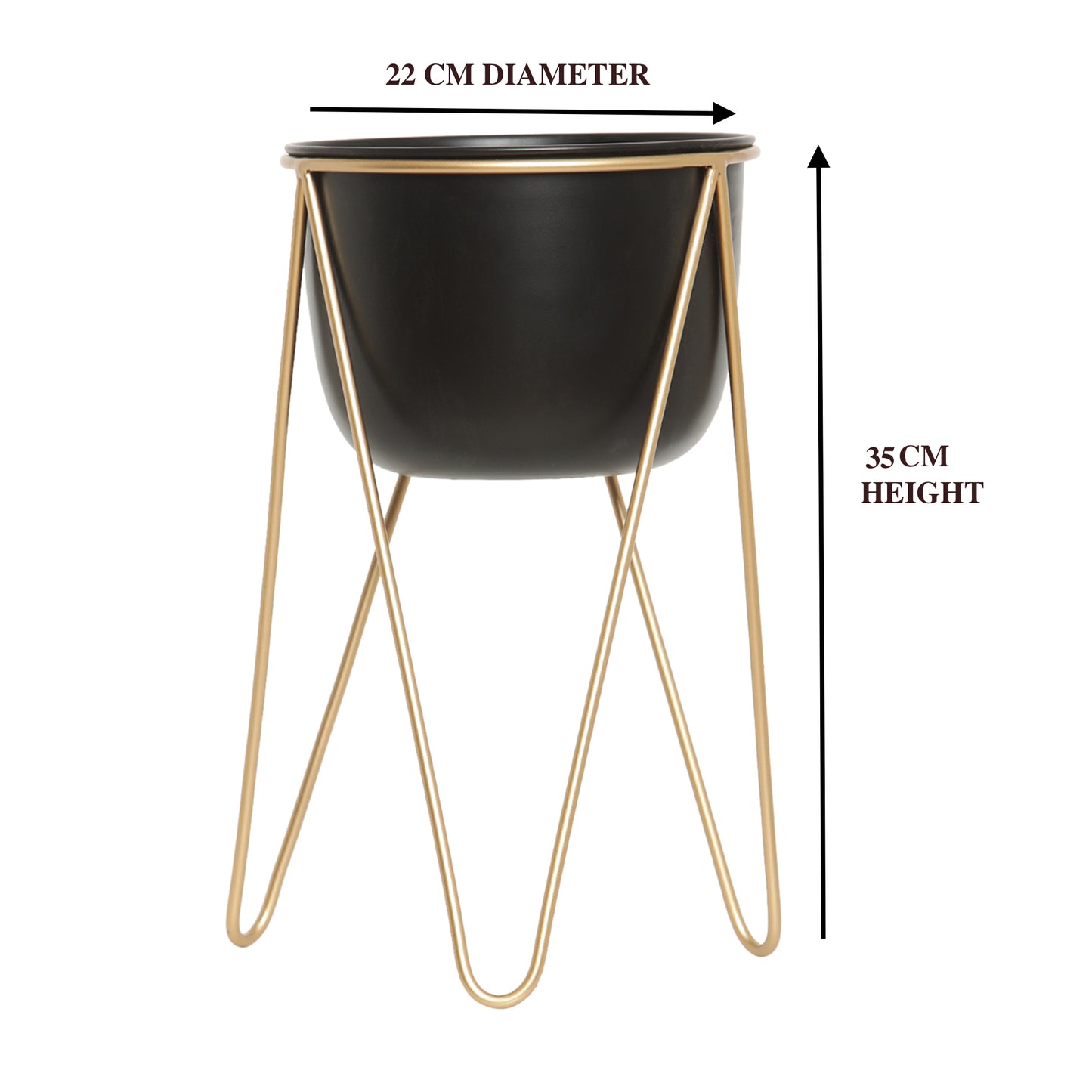 Metal planter for Home and office Decoration