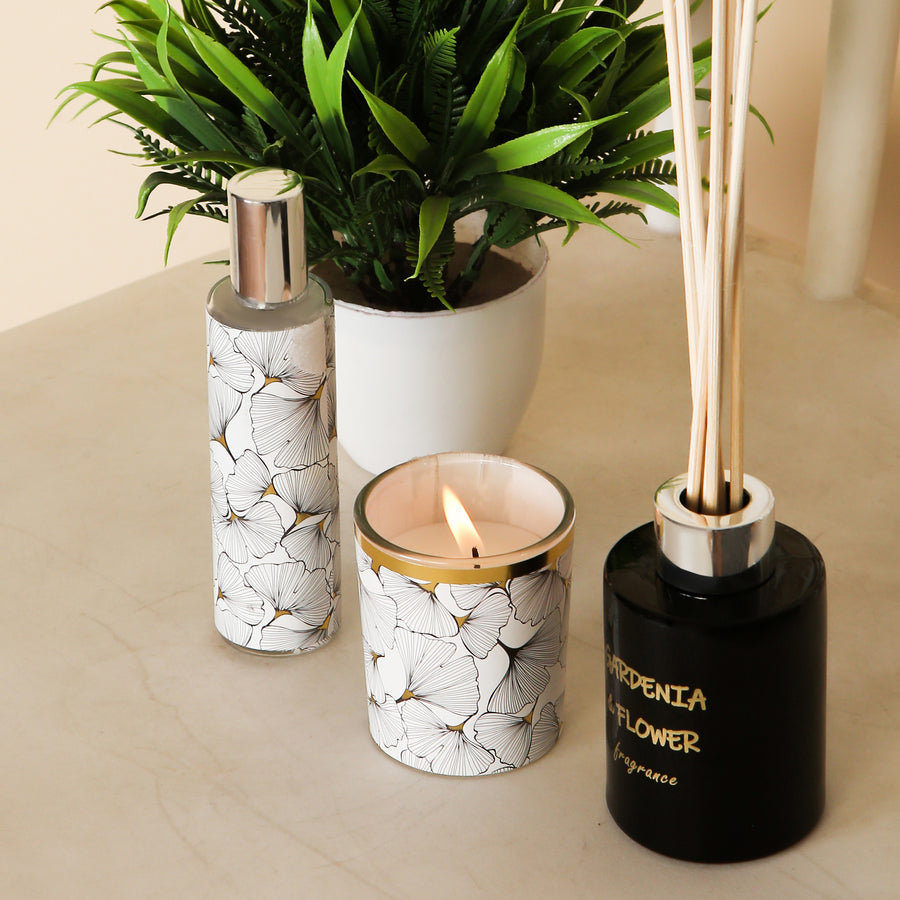 Aroma candle gift with with diffusor