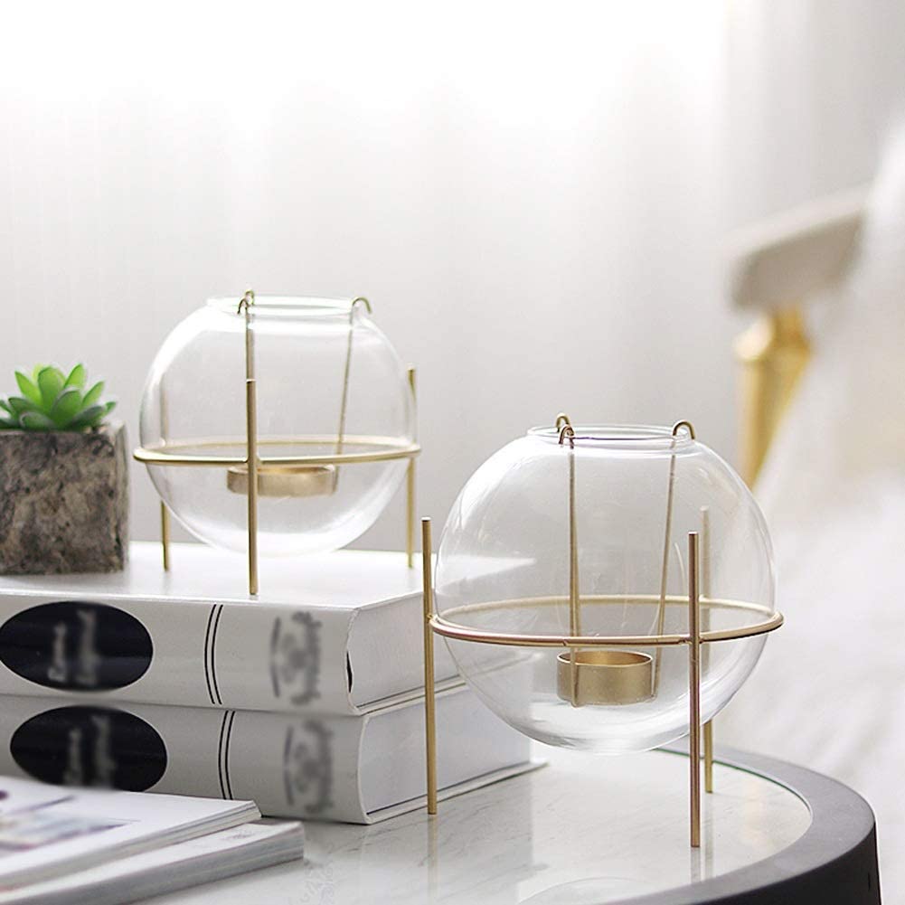 Glass Bowl T Candle Holder