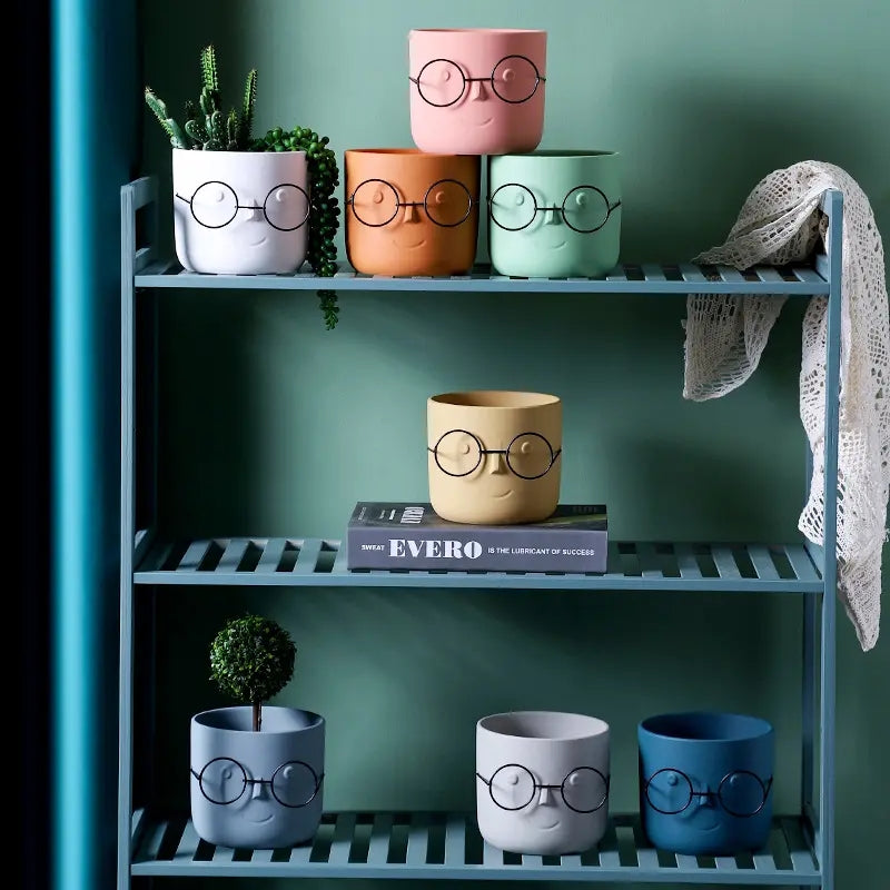 Nordic glasses flowerpots