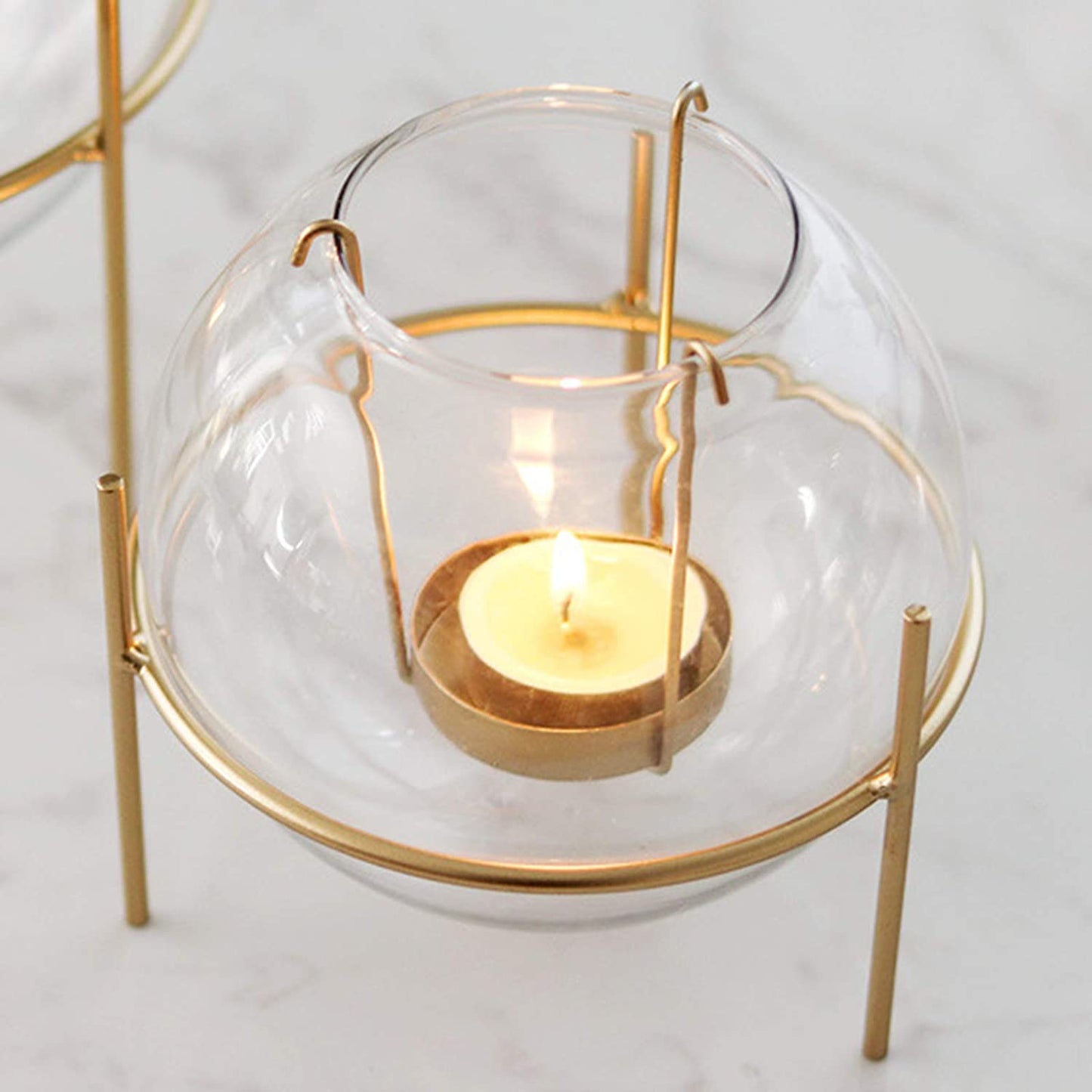 Glass Bowl T Candle Holder