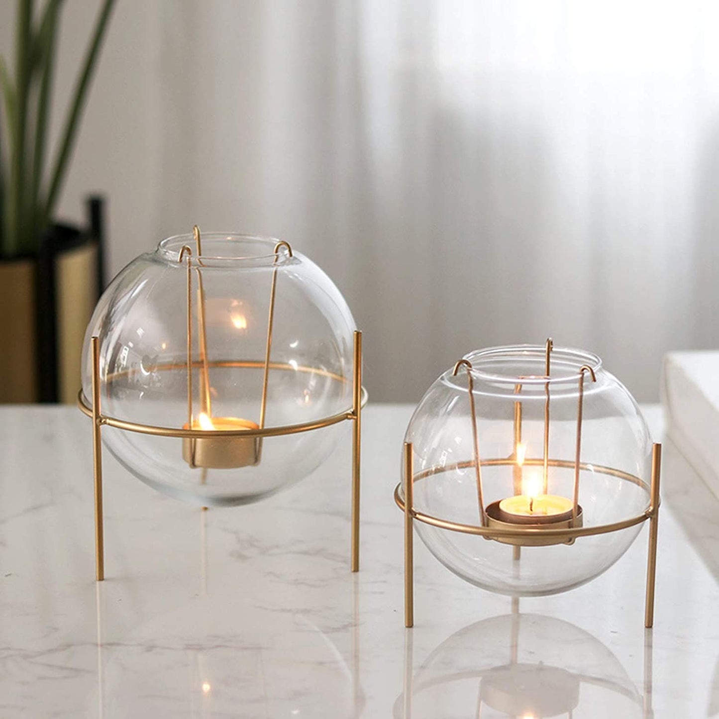 Glass Bowl T Candle Holder