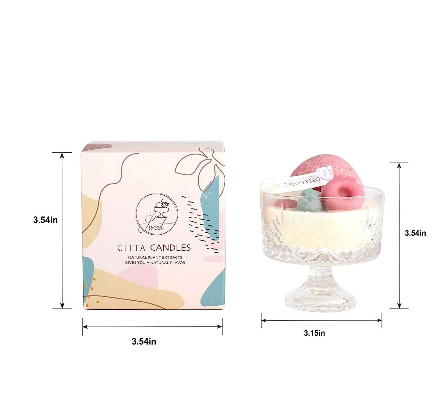 Lovely ice Cream Scented Candles Gifts
