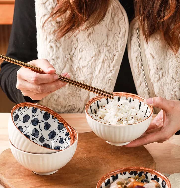 Japanese Ceramic Big Bowl Gift Set Porcelain Coconut Soup Salad Serving Mixing Bowls for Restaurant Kitchen Utensils