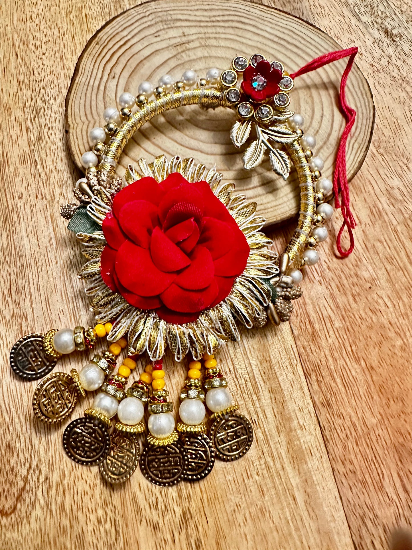 Gotta pati rakhi lumba set