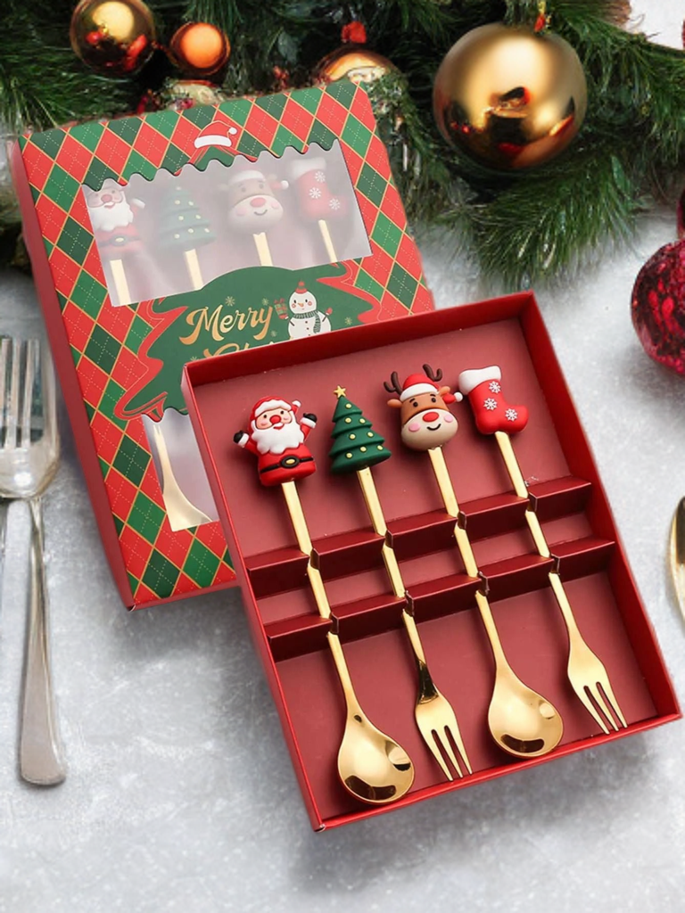 Xmas Fork Spoon (Set Of 4) – Coral Tree