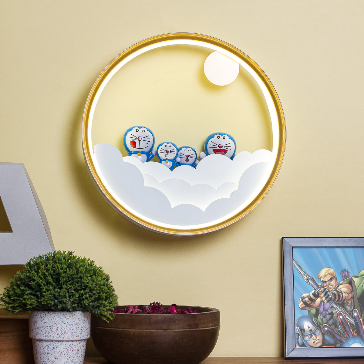 Doraemon Family LED Wall Light