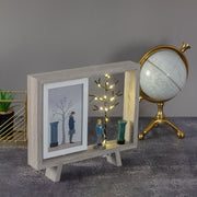 Photo frame with dual frame and Led light- Tree style
