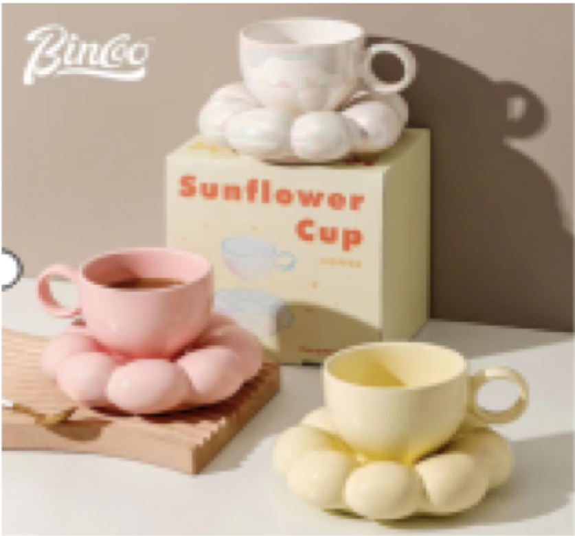 ceramic bubble tea cup set