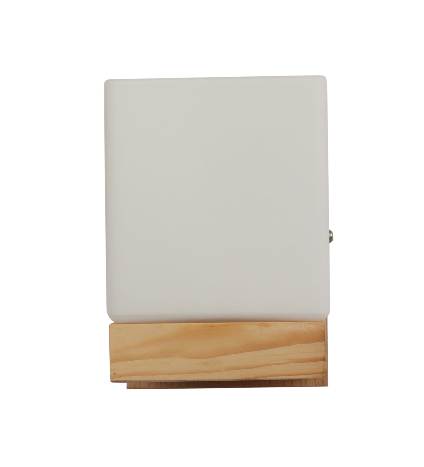 Contemporary Glass Metal Wood Wall Light