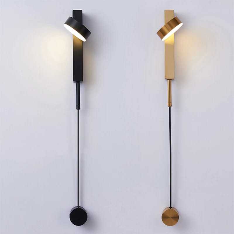 Rotating Dimming Switch Metal Wall Light