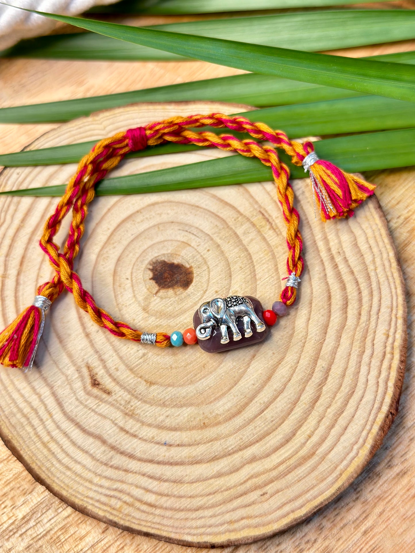 Elephant lumba(key chain) and rakhi set