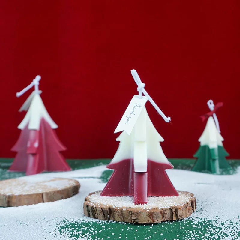 Candle Mould Christmas Tree Candle Molds Xmas Theme