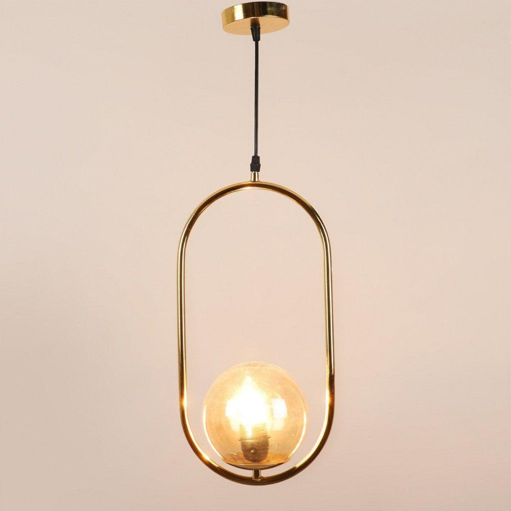 Gold Metal Pendant Hanging Light