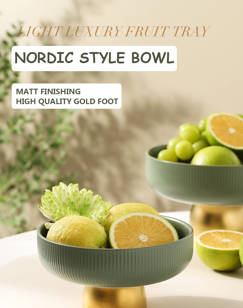 Ceramic fruit bowl decorative table ware
