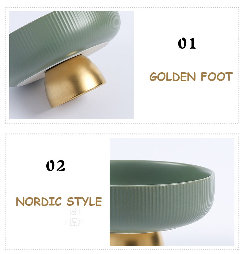 Ceramic fruit bowl decorative table ware