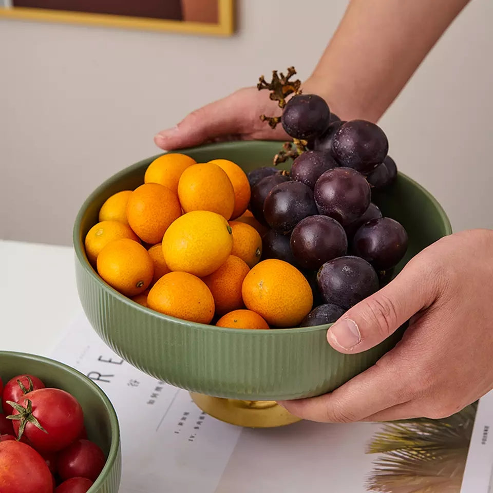 Ceramic fruit bowl decorative table ware