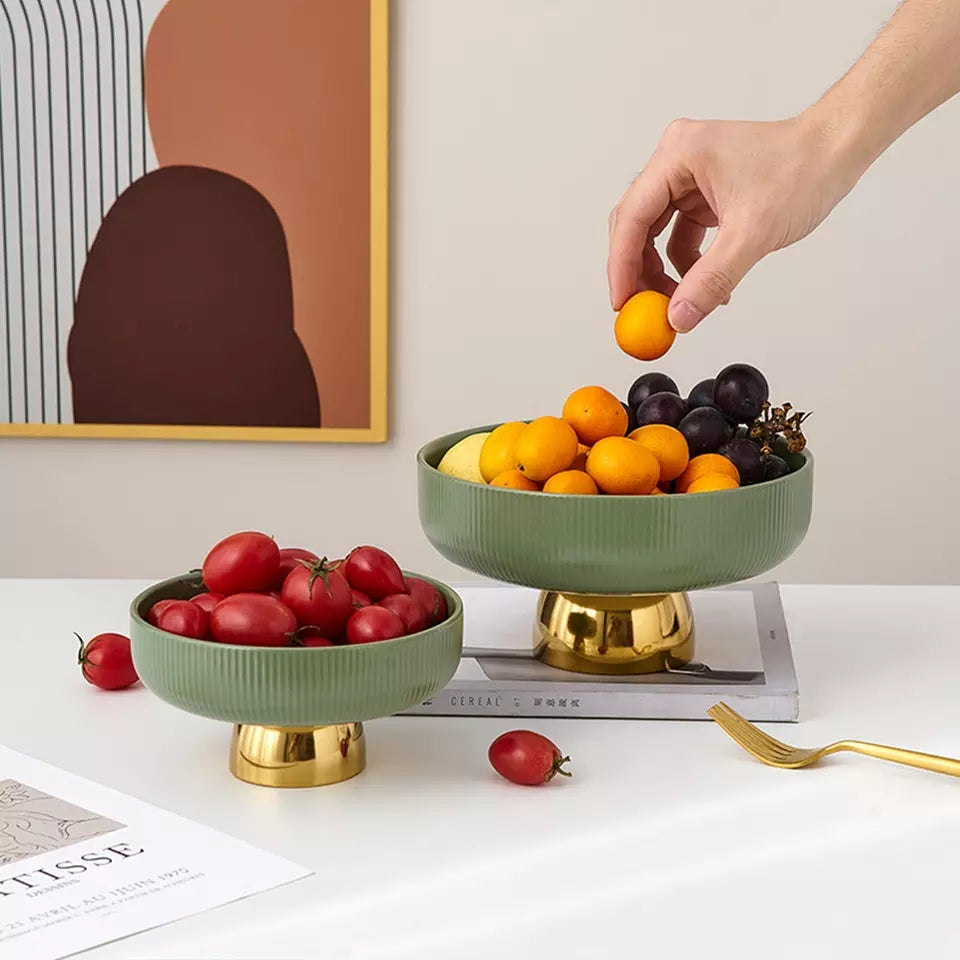 Ceramic fruit bowl decorative table ware