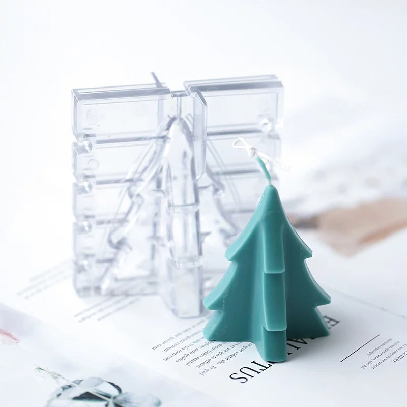 Candle Mould Christmas Tree Candle Molds Xmas Theme