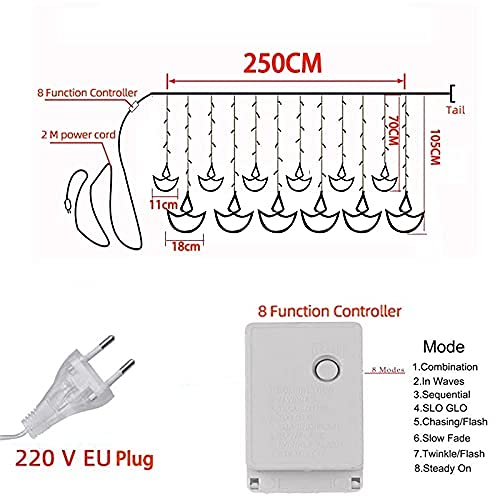 12 DIYA CURTAIN LED LIGHTS