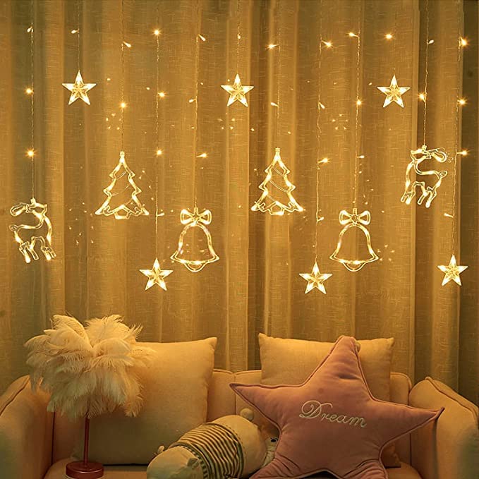 Christmas LED String Lights with 8 Flashing Modes