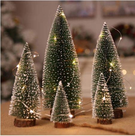 Resin Table Top Christmas tree Set of 5 for Office and Home Decoration - Coral Tree