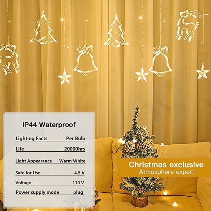 Christmas LED String Lights with 8 Flashing Modes