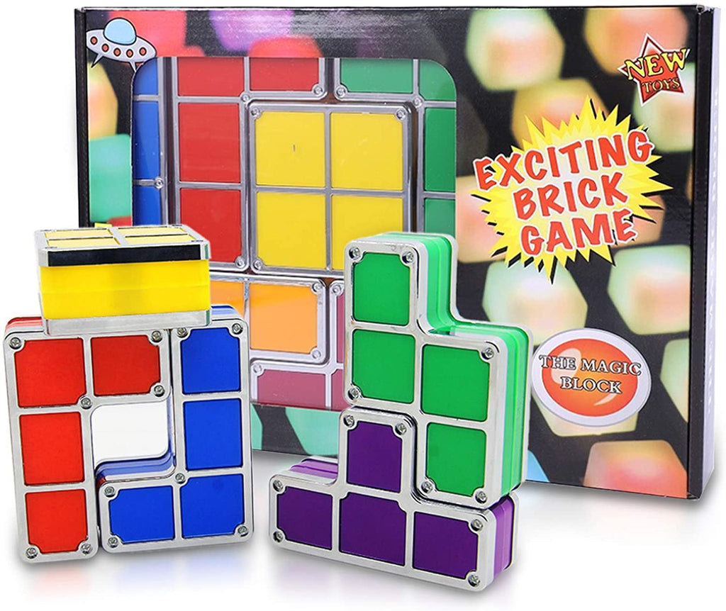 DIY Creative LED Night Light, Tetris Stackable Night Light Magic Blocks Desk Lamp Light Home Décor Teens Adults Gift(US Plug