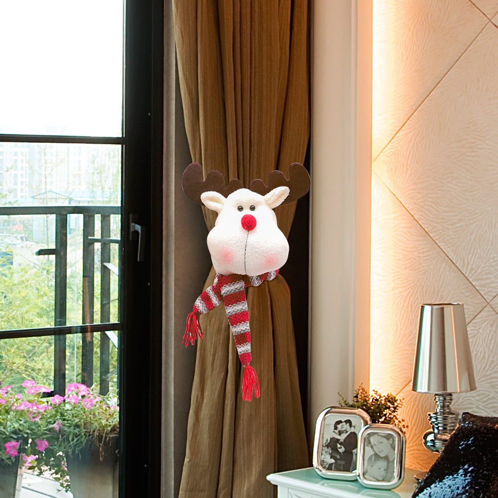 New Christmas curtain buckle festive window decoration- pack of 2