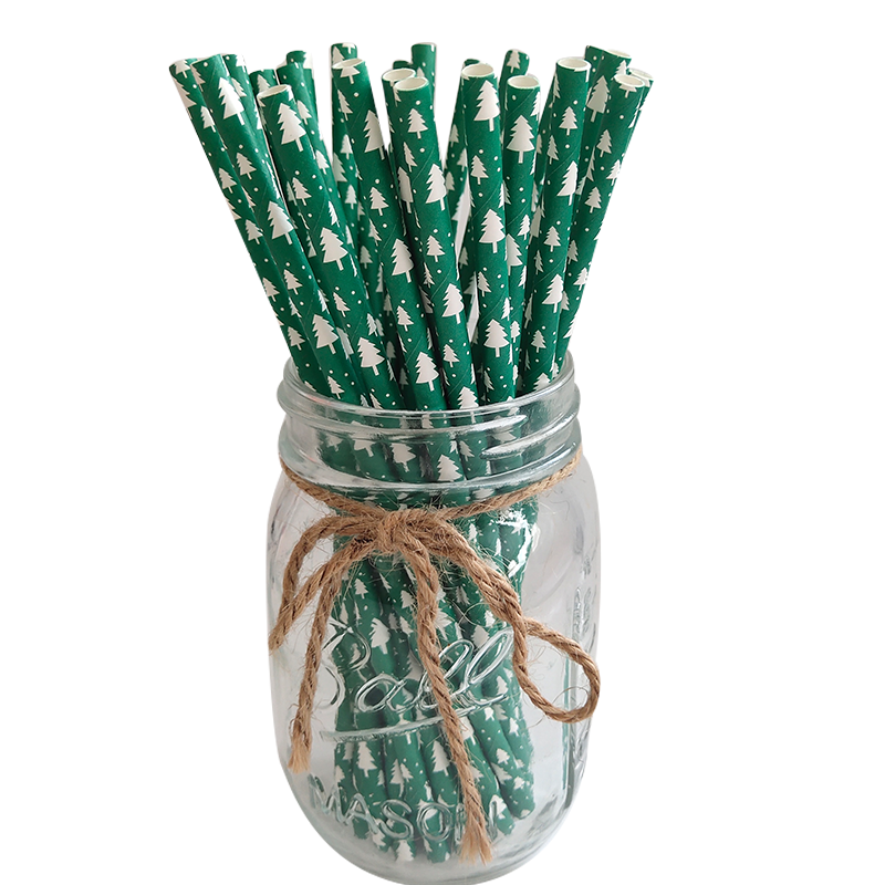 Christmas theme Paper Straw
