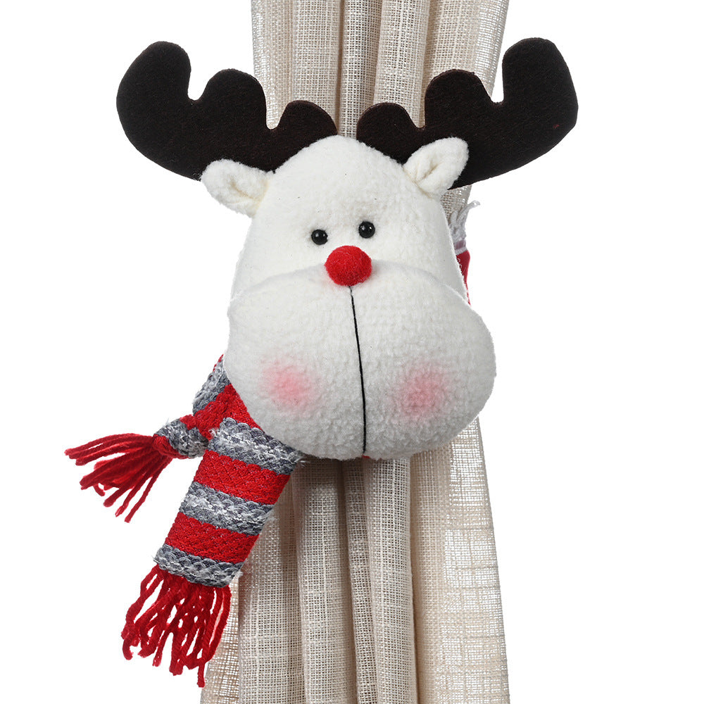 New Christmas curtain buckle festive window decoration- pack of 2
