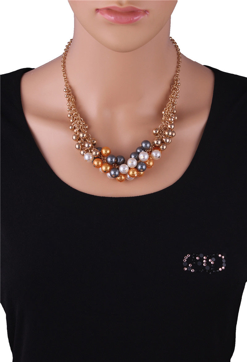 Multicolour Beads Necklace - Coral Tree