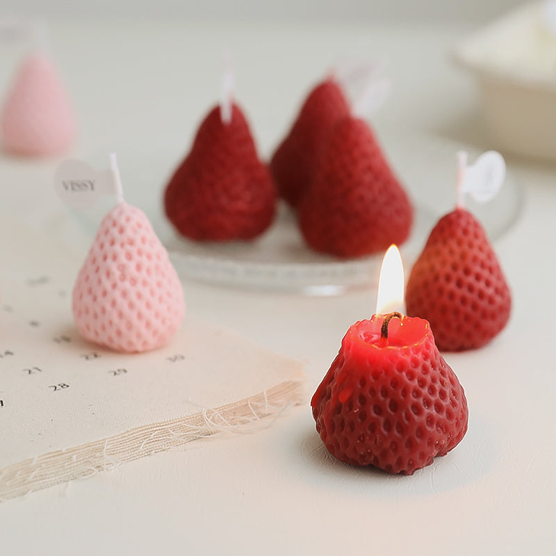 Scented Candles Gift Strawberry Shaped