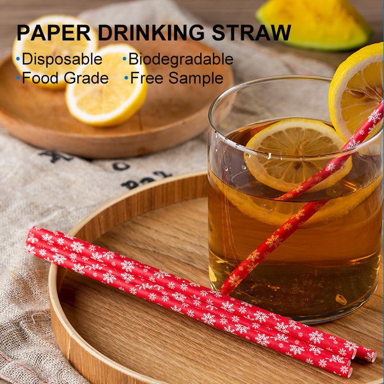 Christmas theme Paper Straw