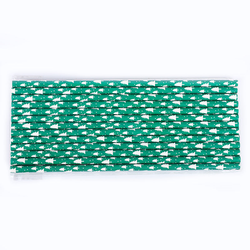 Christmas theme Paper Straw