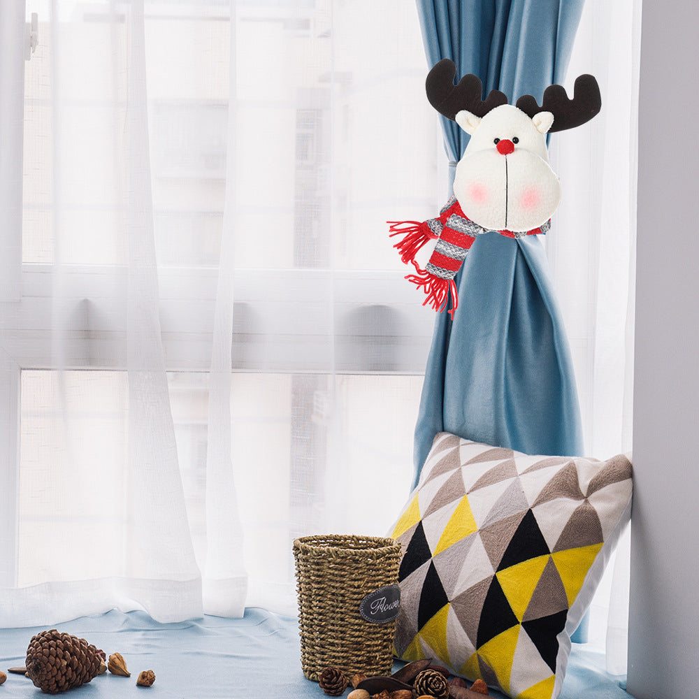 New Christmas curtain buckle festive window decoration- pack of 2