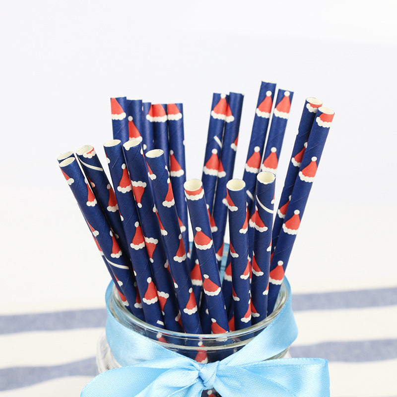 Christmas theme Paper Straw