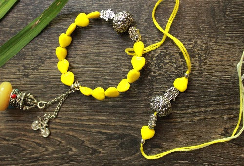 Neon Yellow Stone Lumba Set