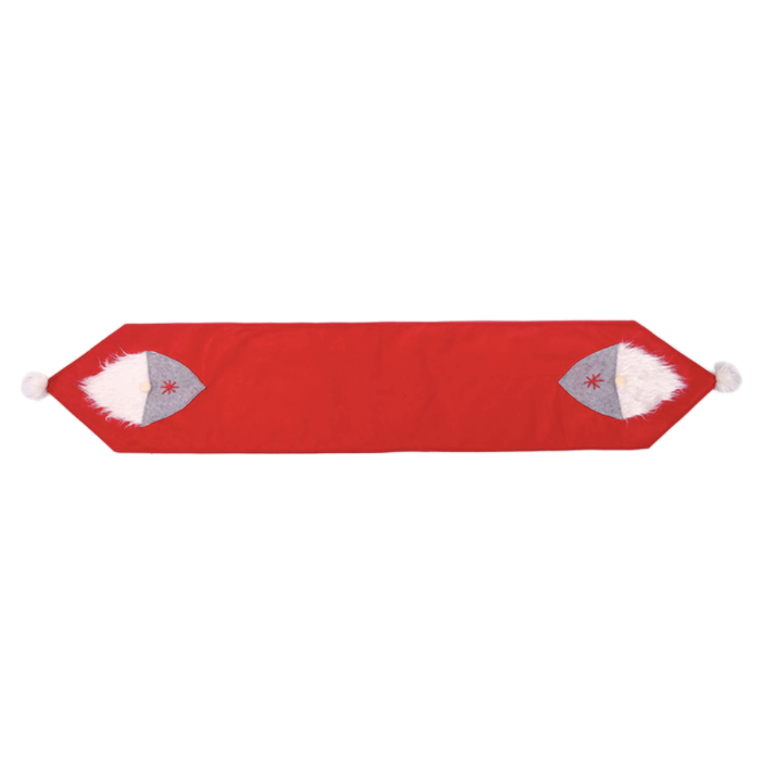 CORAL TREE Christmas 3D Santa Claus Table Runner Dining Table Decoration (RED) - Coral Tree