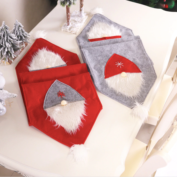 CORAL TREE Christmas 3D Santa Claus Table Runner Dining Table Decoration (RED) - Coral Tree