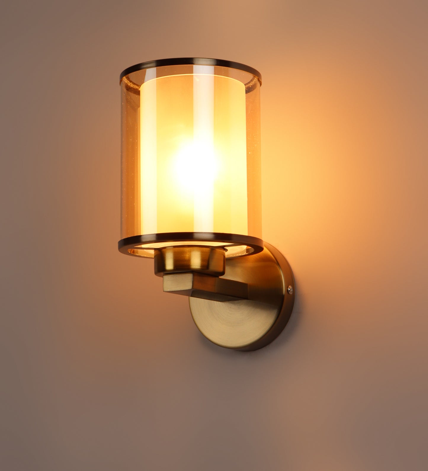 Designer Lighting Antique Brass Finish Wall Light