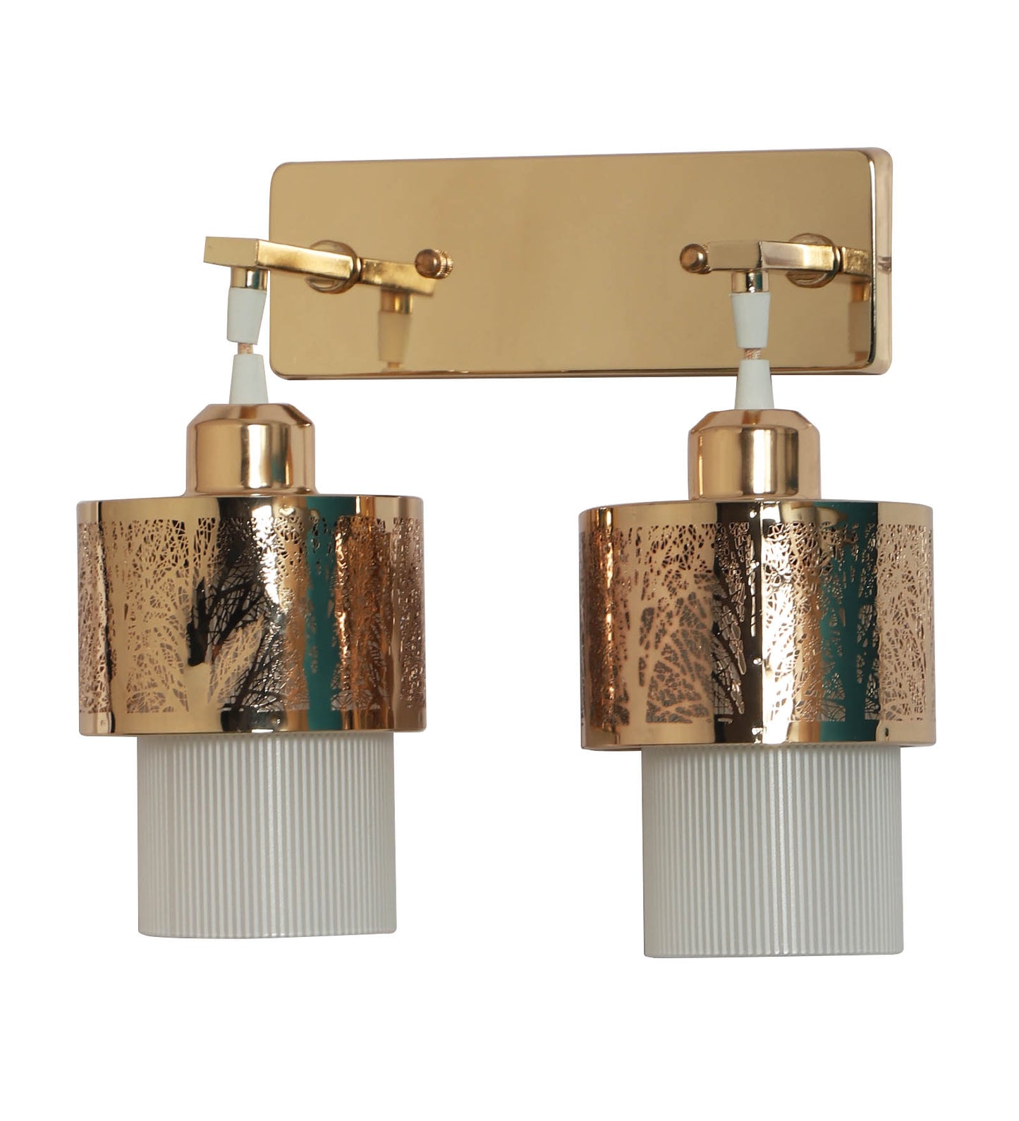 Double hanging Golden Finish Wall Light