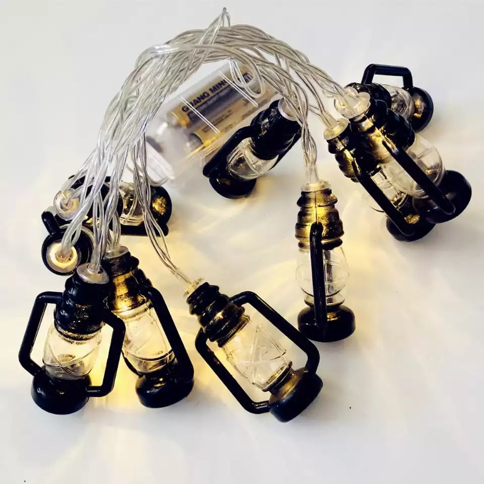 Retro Vintage oil Lantern LED String light - Coral Tree