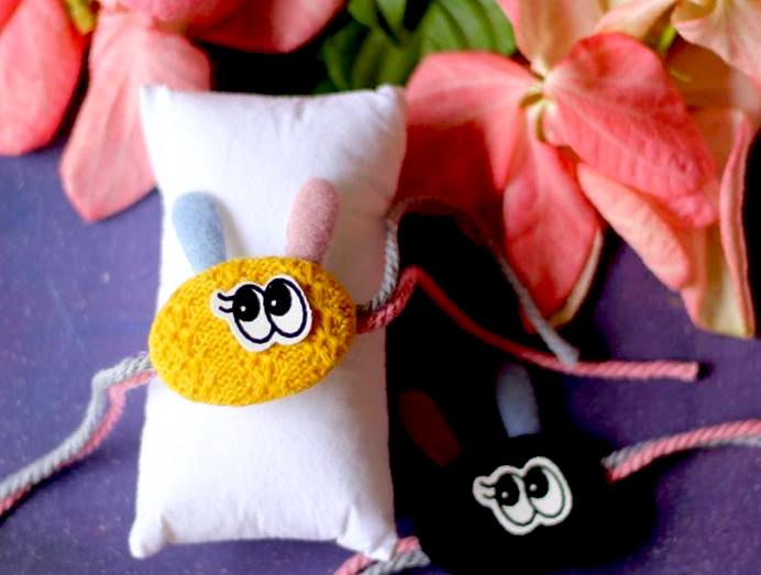 Hair Clip style Teddy kids Rakhi